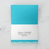 Birthday Beach Umschlag mit Palmen Karte (Innenseite)