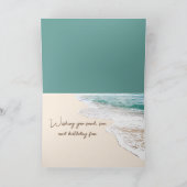 Birthday Beach Zaun in Sand Karte (Innenseite)