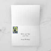 Birthday Bear Eat Cake First Animal Spaß Karte (Innenseite)
