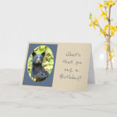 Birthday Bear Eat Cake First Animal Spaß Karte (Gelbe Blume)