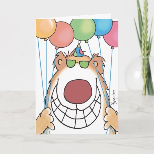 BIRTHDAY BEAR KARTE (Vorderseite)