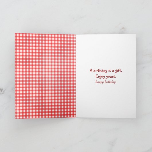 Birthday Bear mit Rag Doll Karte (Innenseite)