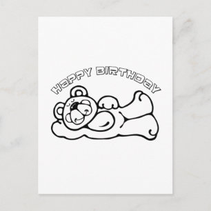Birthday Bear Postkarte