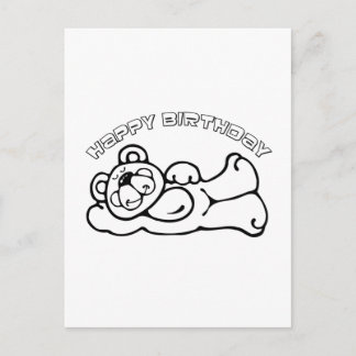 Birthday Bear Postkarte