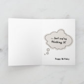 Birthday Bear Spaß Karte (Innenseite)