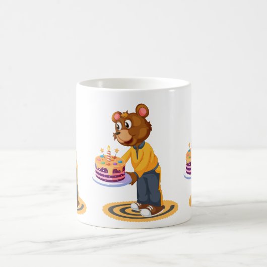 Birthday Bear Surprise Kaffeetasse (Mittel)