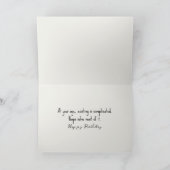 Birthday Bearded Collie Wearing Pajamas Karte (Innenseite)