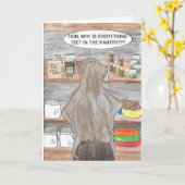 Birthday Beaver Karte (Gelbe Blume)