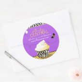 Birthday Bee Business Sticker Lila (Umschlag)