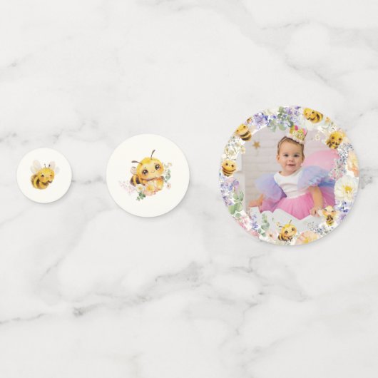 Birthday Bee Konfetti (Rückseiten)