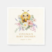 Birthday Bee Serviette (Vorderseite)