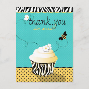 Birthday Bee TY Postcard Postkarte