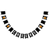 Birthday Beer Cheers Black Wimpelkette (Alle)