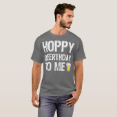 Birthday Beer Gift Tshirt Happy Hoppy Beerthday (Vorne ganz)
