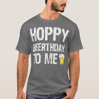 Birthday Beer Gift Tshirt Happy Hoppy Beerthday