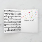 Birthday Beer Glass on Music Karte (Innenseite)