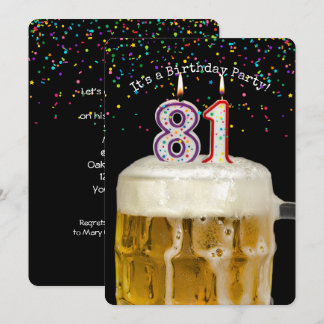 Birthday Beer Party Einladung