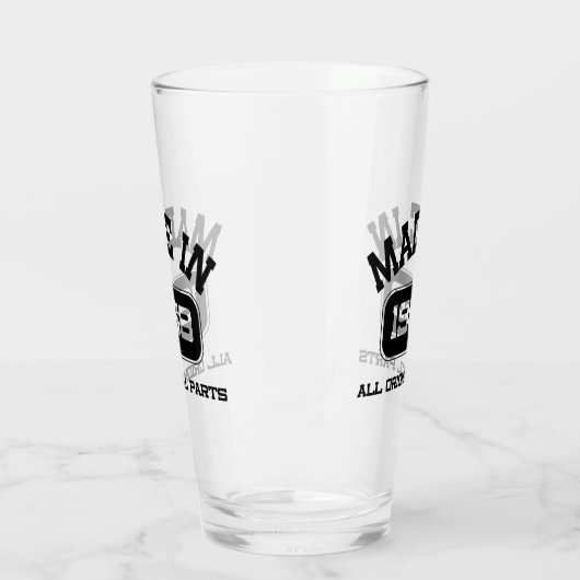 Birthday Beer Pint Glass Glas (Links)