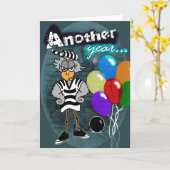 Birthday Behind Bars Karte (Gelbe Blume)