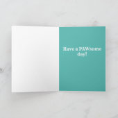 Birthday Bernese Mountain Dog Dankeskarte (Innenseite)