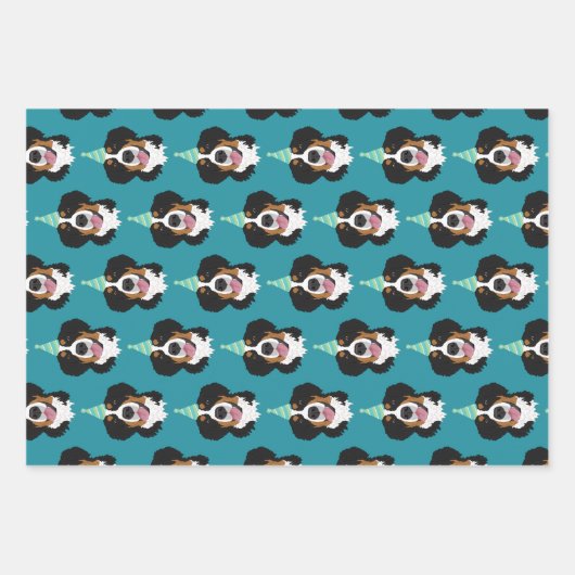 Birthday Bernese Mountain Dog Geschenkpapier Set (Vorderseite 2)