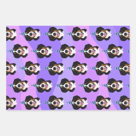 Birthday Bernese Mountain Dog  Geschenkpapier Set (Vorderseite 3)