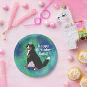 Birthday Bernese Mountain Dog Pappteller (Party)