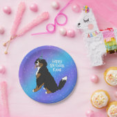 Birthday Bernese Mountain Dog Pappteller (Party)