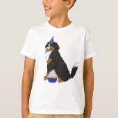 Birthday Bernese Mountain Dog T-Shirt (Vorderseite)