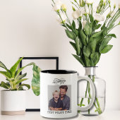 Birthday Best Pilot Ever 2 Photos Airplane Clouds  Zweifarbige Tasse