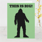 BIRTHDAY BIGFOOT FUNNY BIG Greeting Card Karte (Gelbe Blume)