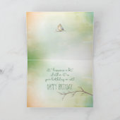 Birthday Bird mit String auf Verzweigung Karte (Innenseite)