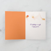 Birthday Bird of Paradise Karte (Innenseite)