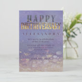 Birthday Birthiversary Unique Party Event Einladung (Stehend Vorderseite)