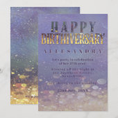 Birthday Birthiversary Unique Party Event Einladung (Vorne/Hinten)