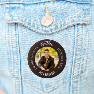 Birthday bistre brawn Foto Man Mythos Legende Button