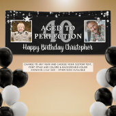 Birthday Black AGED TO PERFECECTION 2 Foto Banner
