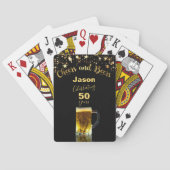Birthday Black and Gold Spielkarten (Rückseite)