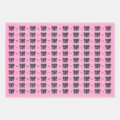 Birthday Black Cat Musicians Herz der Musiknoten Geschenkpapier Set (Vorderseite 2)