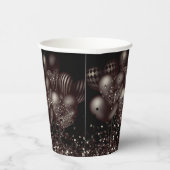 Birthday Black Glitzer Balloons Sparkle Party Pappbecher (Rechts)