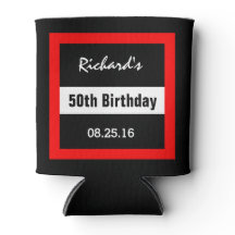 Birthday Black mit Red Frame Geometric Z50