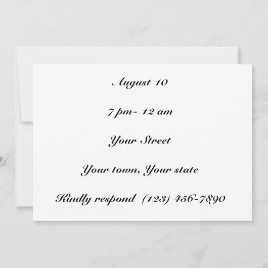 Birthday Blast Celebration Einladung (Rückseite)