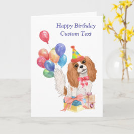 Birthday Blenheim Cavalier King Charles Spaniel Karte