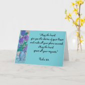 Birthday Blessing Karte (Gelbe Blume)