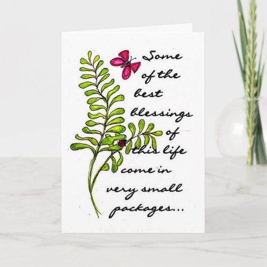 BIRTHDAY BLESSINGS CARD KARTE (Vorderseite)