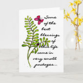 BIRTHDAY BLESSINGS CARD KARTE (Gelbe Blume)