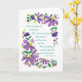 Birthday Blessings Scripture Numbers 6:24-26 Karte (Gelbe Blume)