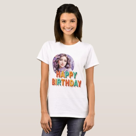 "Birthday Bliss Collection: Trage deine Freude!" T-Shirt (Vorne ganz)