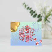 Birthday Bliss Postkarte (Stehend Vorderseite)