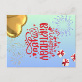 Birthday Bliss Postkarte (Vorderseite)